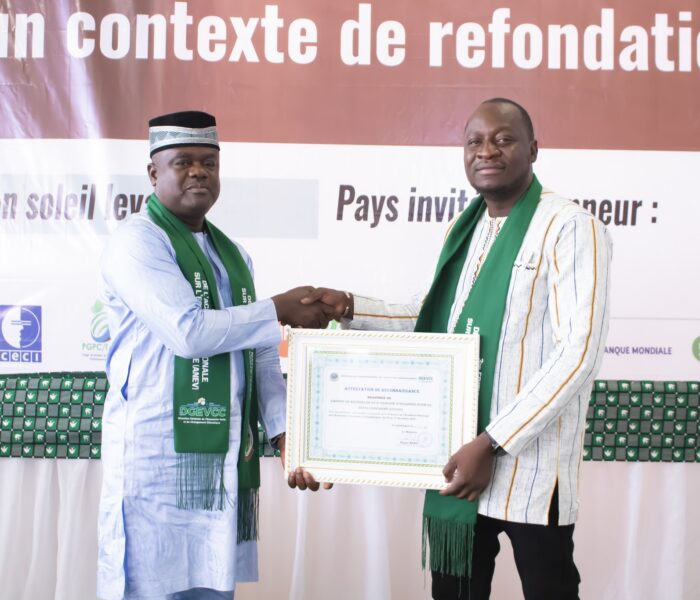 Reconnaissance officielle pour le GRAAD Burkina